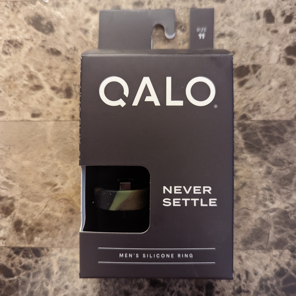 Qalo Men’s Ring silicone Camo camouflage Size 11